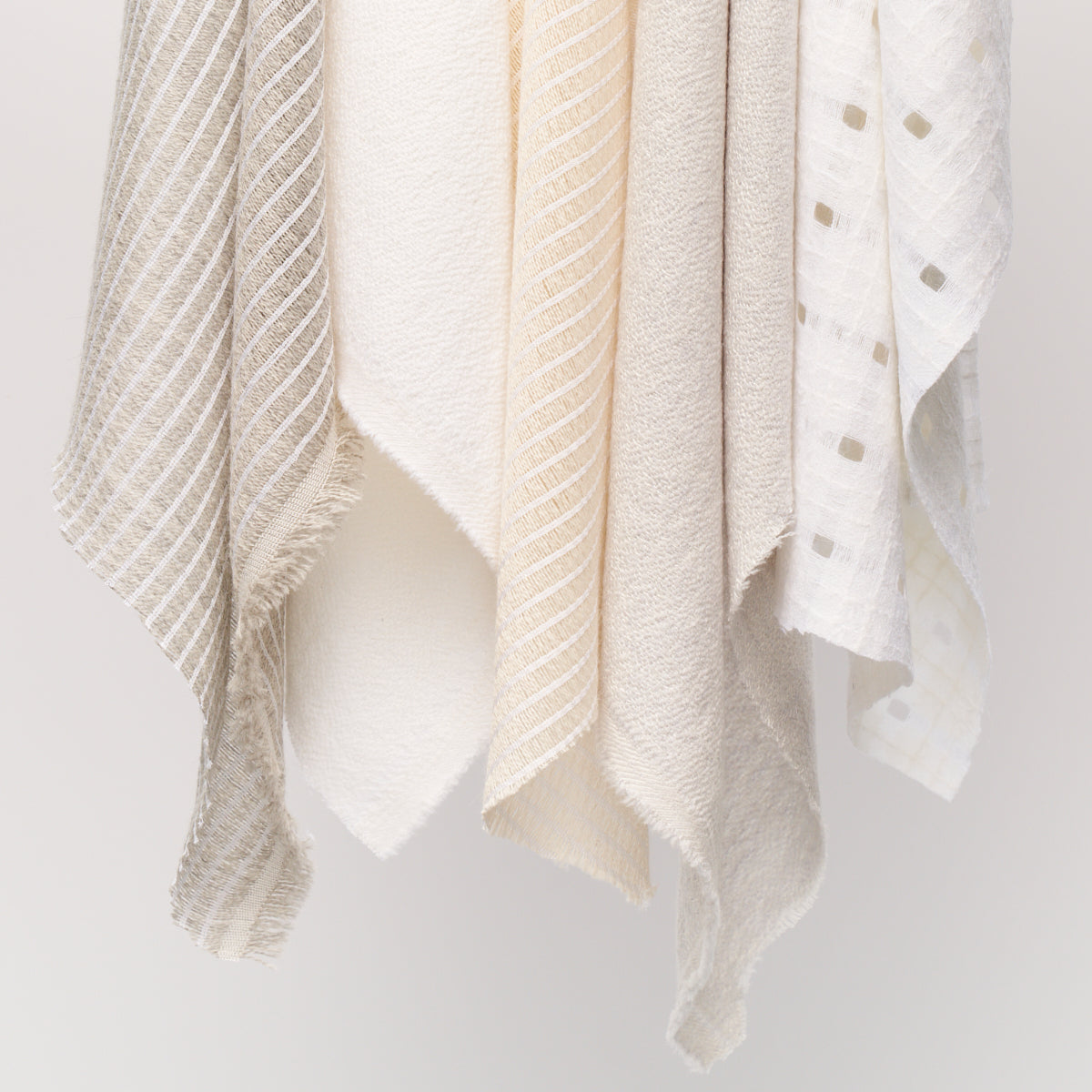 Schumacher 81911 CREPE WOOL LINEN CASEMENT in MIST Fabric -
