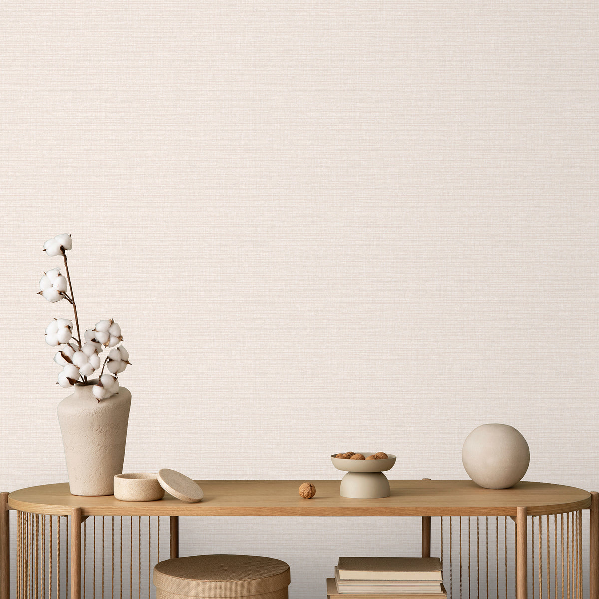 Veer Decor Horizontal Stria Texture Beige Wallpaper 8195-AA4