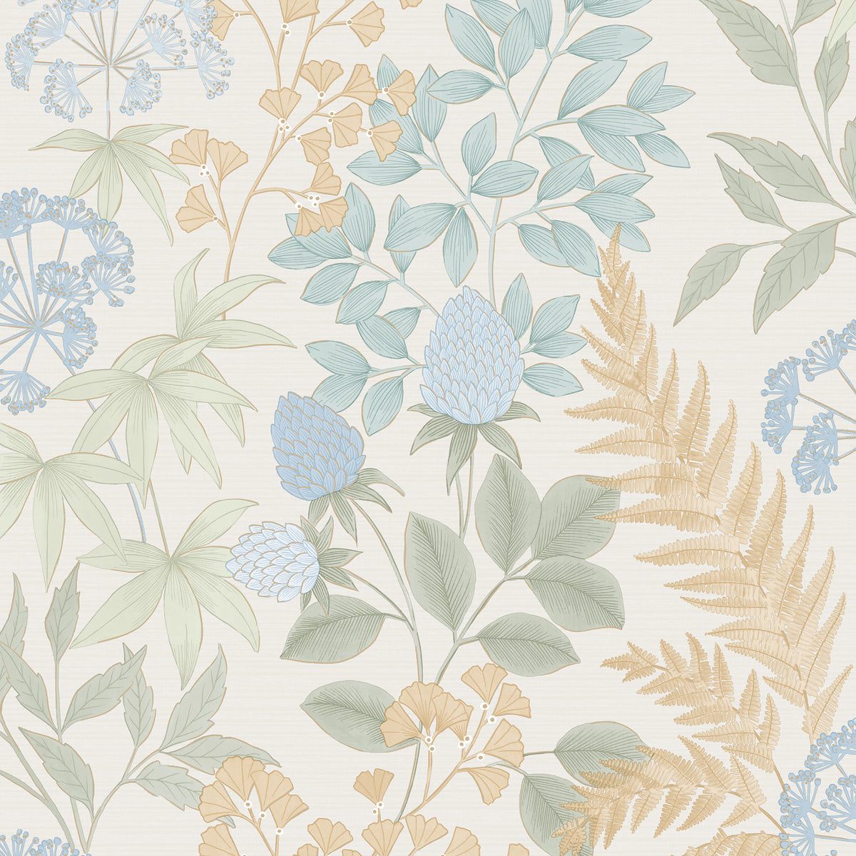 Veer Decor Gilded Bloom Cream Ground Wallpaper 8195-AE3