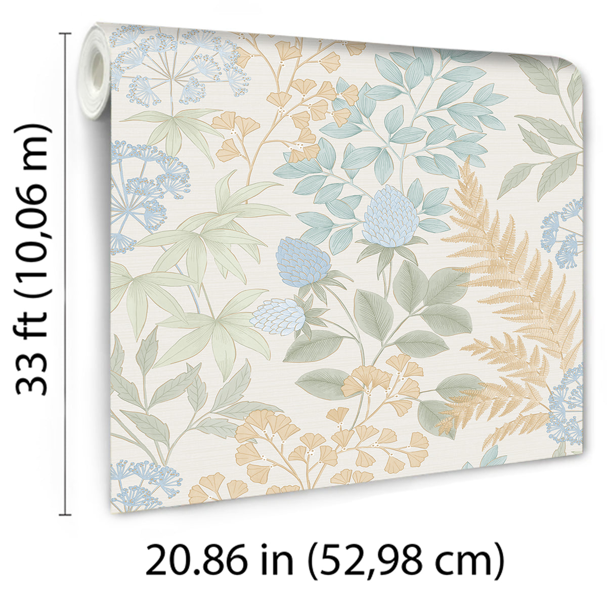 Veer Decor Gilded Bloom Cream Ground Wallpaper 8195-AE3
