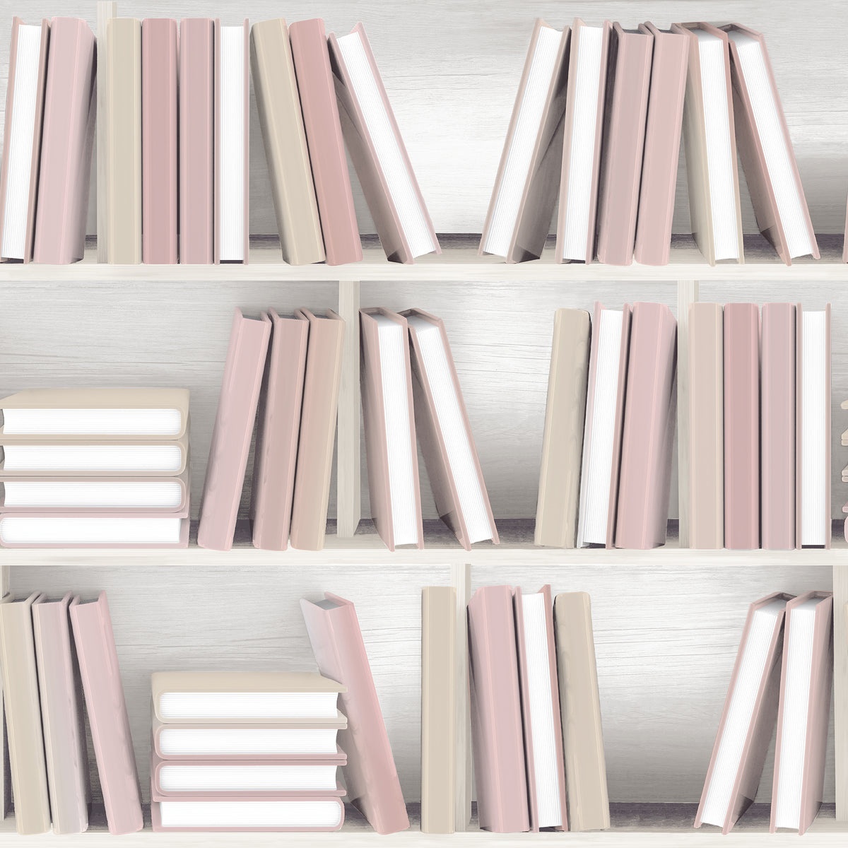 Veer Decor Nook Book Pink Wallpaper 8196-AB2