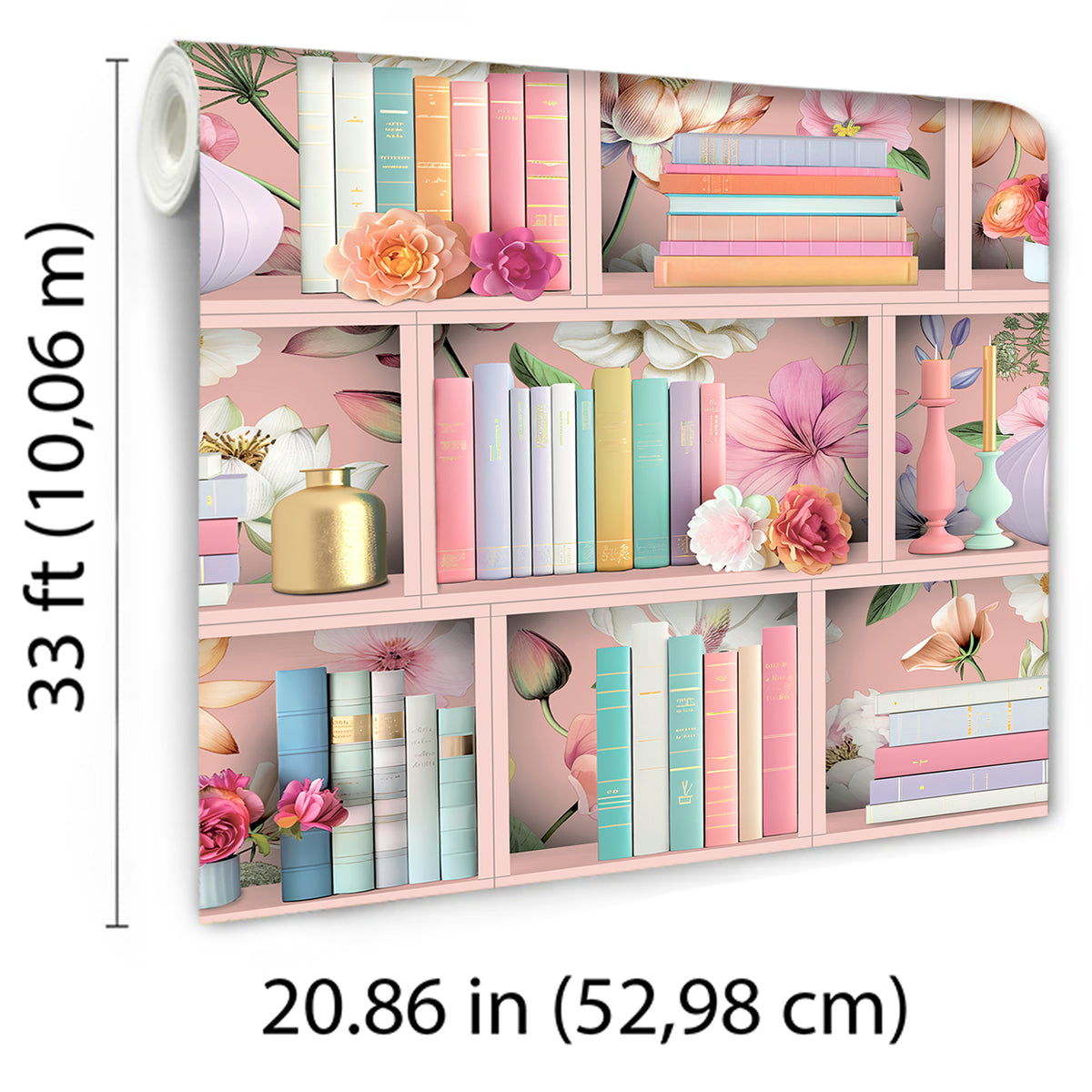 Veer Decor Blossom Shelves Pink Wallpaper 8196-AE2