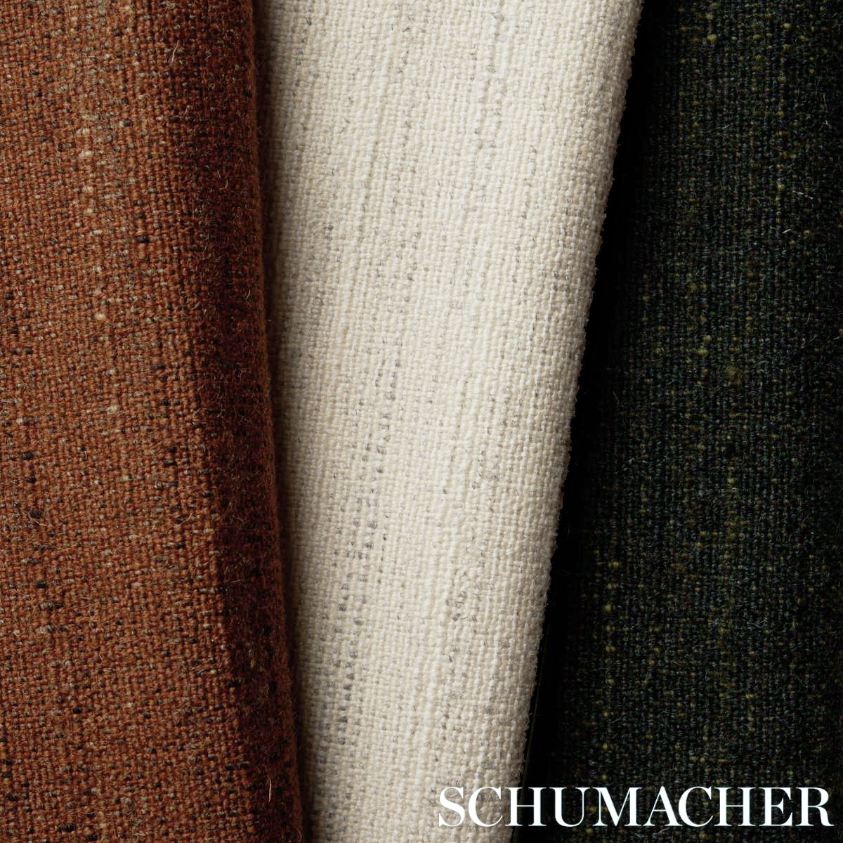 Schumacher 82362 ATLAS WOOL TEXTURE in CHARCOAL Fabric - PAT