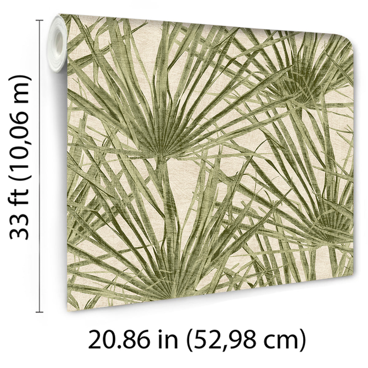 Veer Decor Palm Turtle Green Wallpaper 8250-AF3