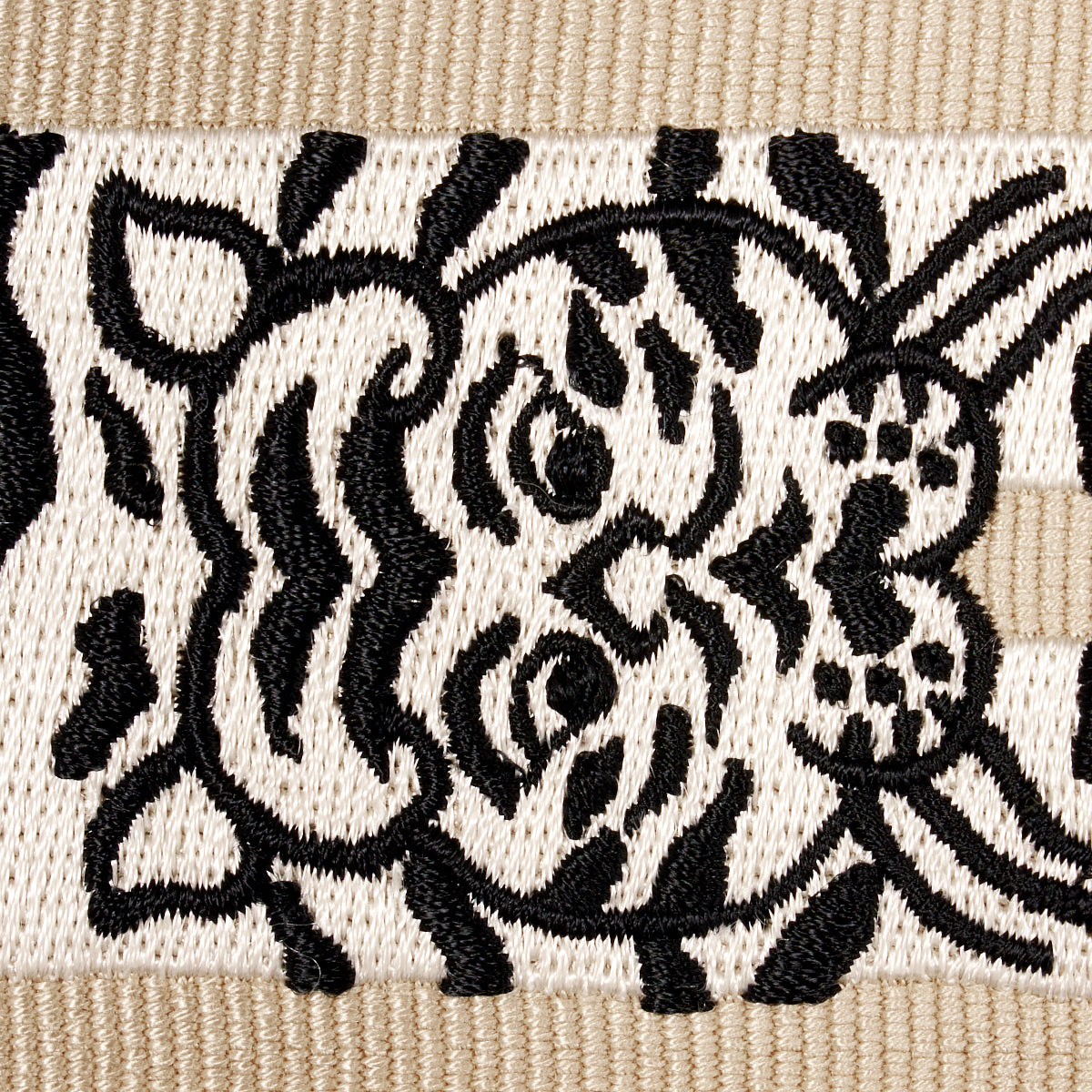 Schumacher 82510 LE TIGRE EMBROIDERED TRIM in NEUTRAL Trim -