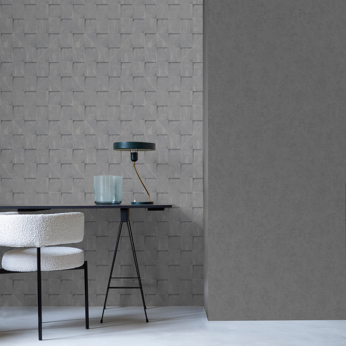 Veer Decor Prism Grid Blue Wallpaper 8252-AG3