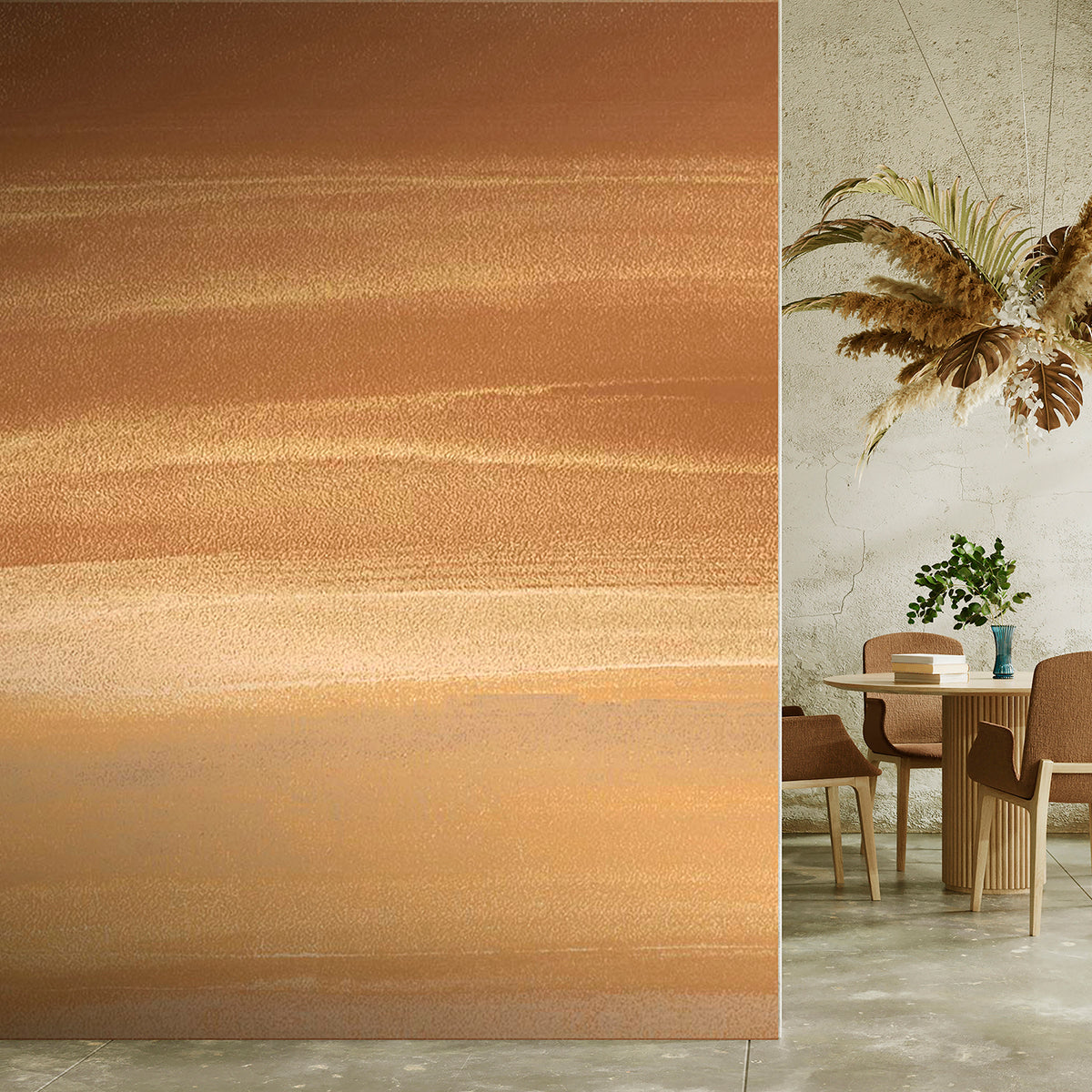 Veer Decor Sienna Drift Orange Wall Mural 8253-AP3