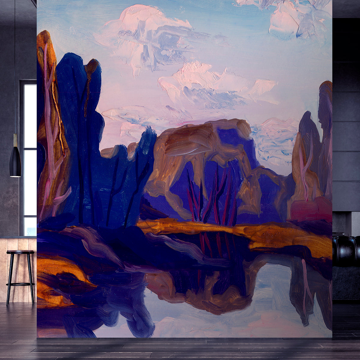 Veer Decor Painterly Highlands Wall Mural 8253-BQ