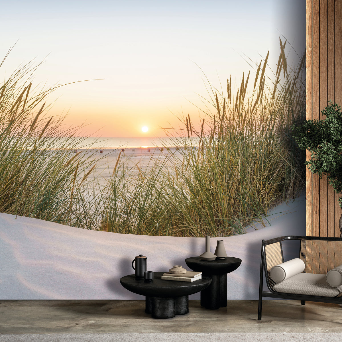 Veer Decor Beach Sunset Blue Wall Mural 8253-CE1