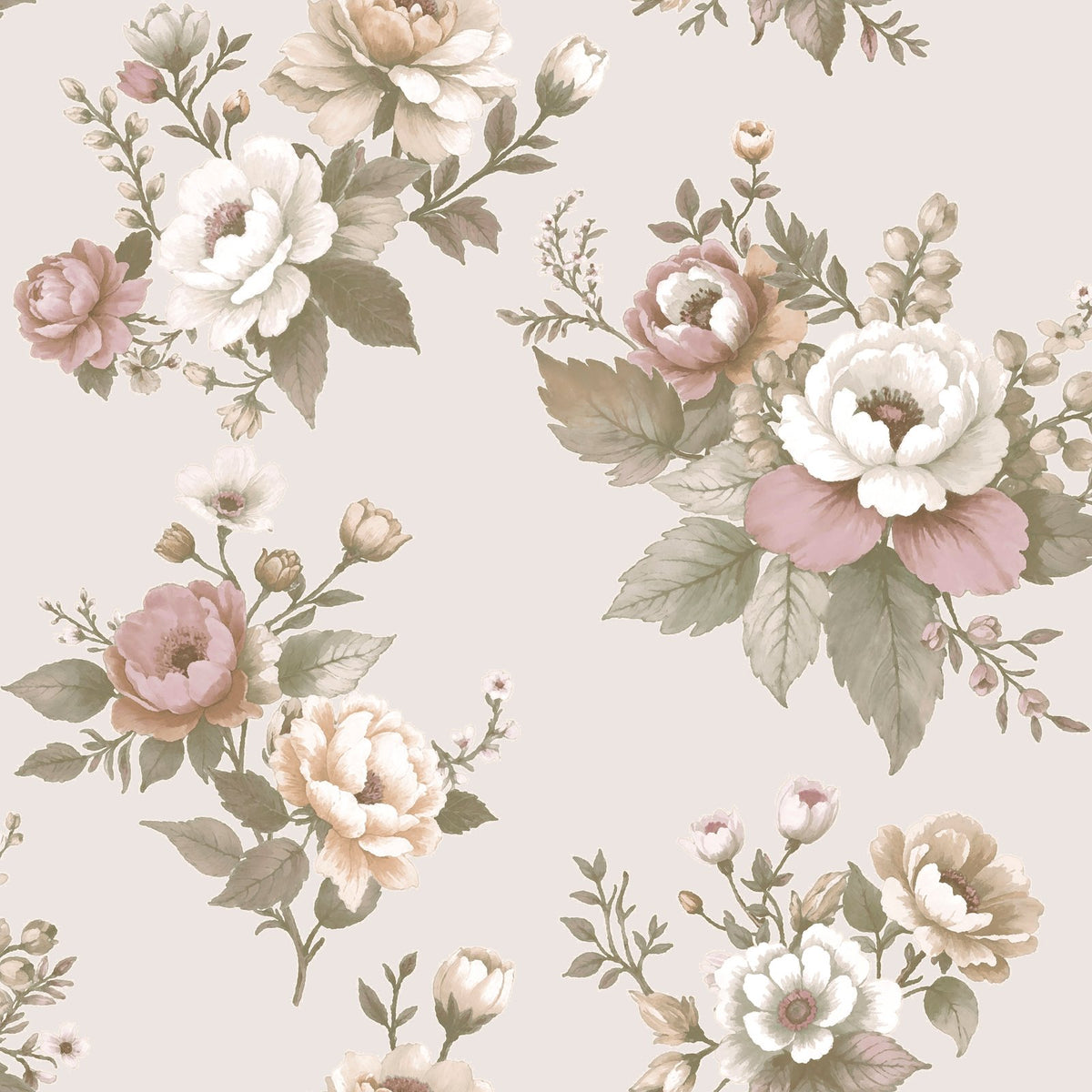 Galerie Blooming Garden Floral Pink Wallpaper 8330