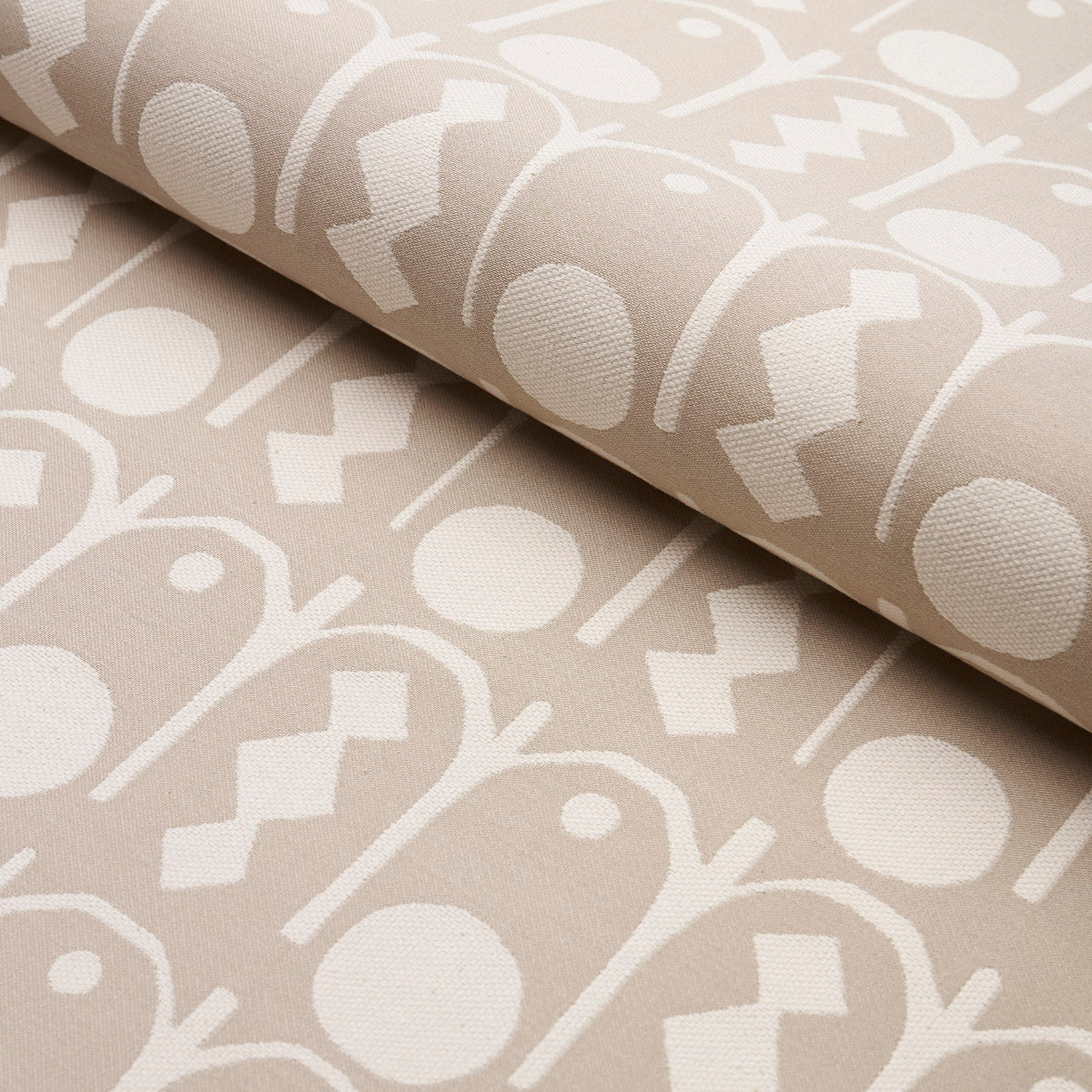 Schumacher 83410 DOWNTOWN in NATURAL Fabric - DRUSUS TABOR