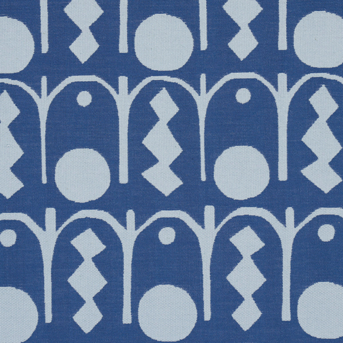 Schumacher 83411 DOWNTOWN in BLUES Fabric - DRUSUS TABOR