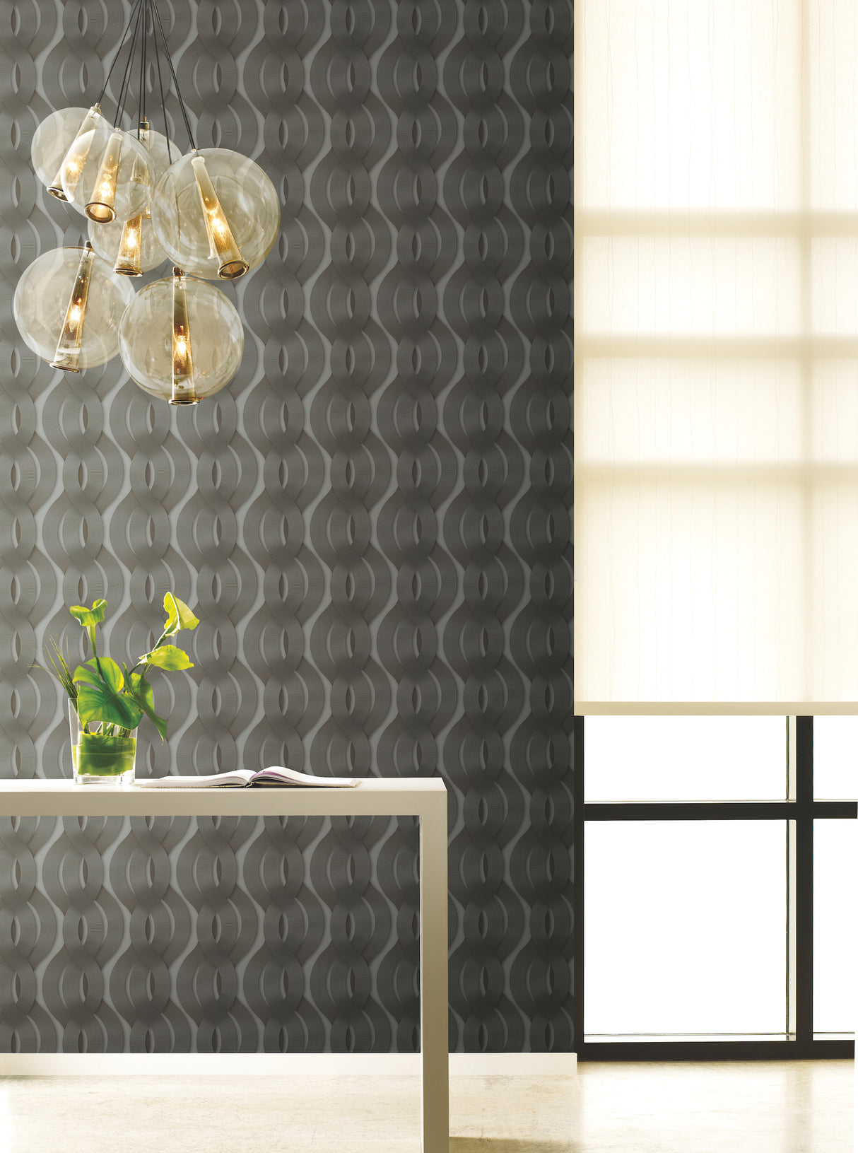 York 83600 Nexus Mink Metallic Wallpaper