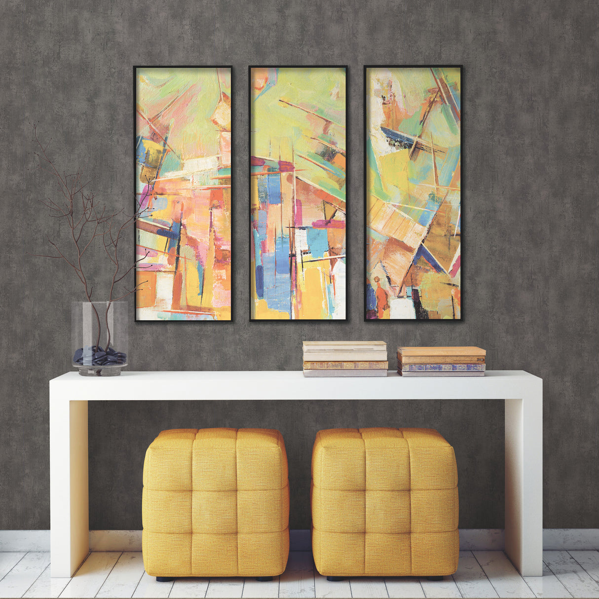 York 83624 Edifice Charcoal Wallpaper