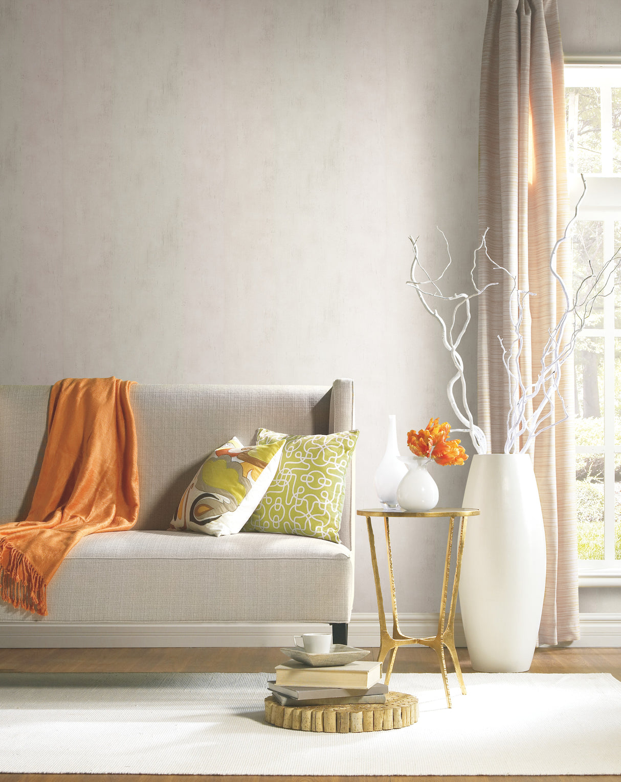 York 83629 Edifice White Wallpaper