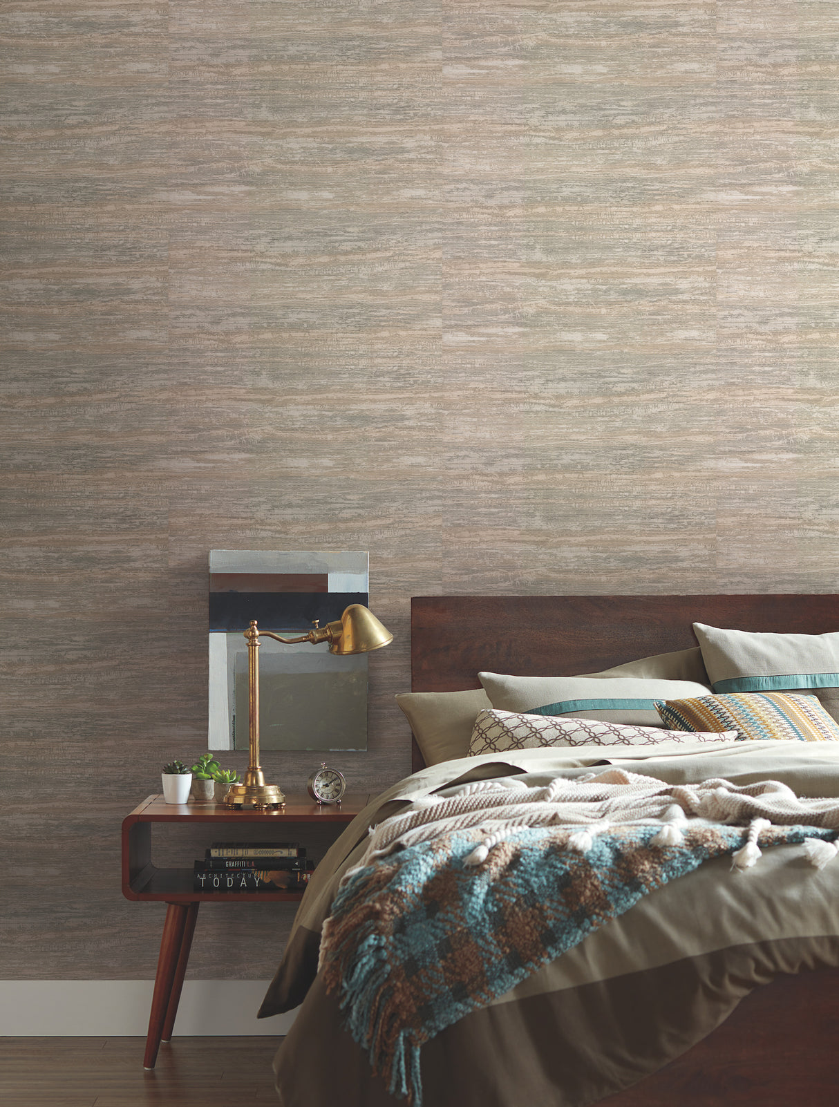 York 83630 Painterly Grey & Beige Wallpaper