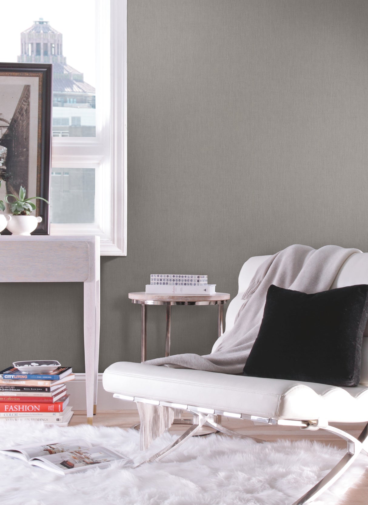 York 83632 Garment Grey Wallpaper