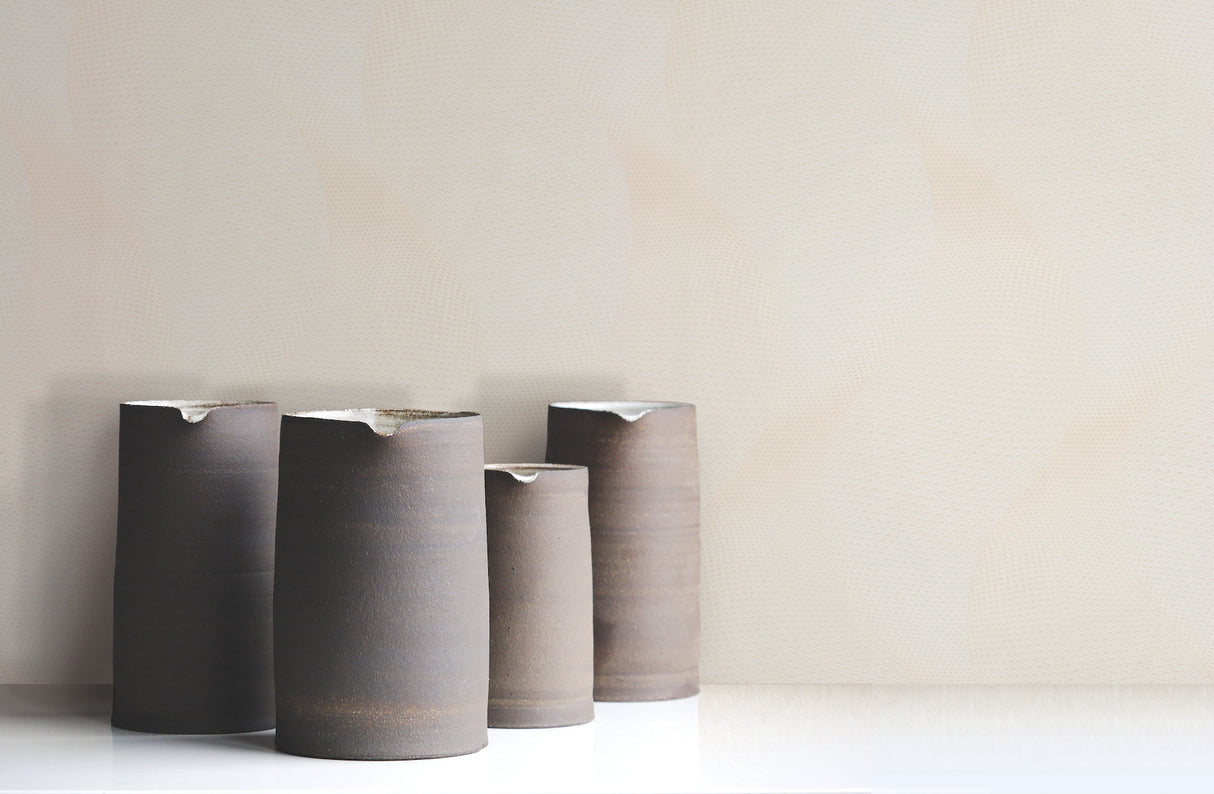 York 83641 Genie Cream & White Wallpaper