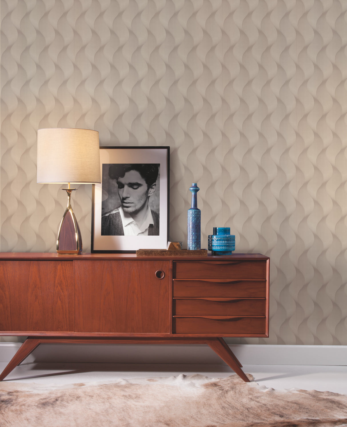 York 83645 Genie Grey Metallic Wallpaper