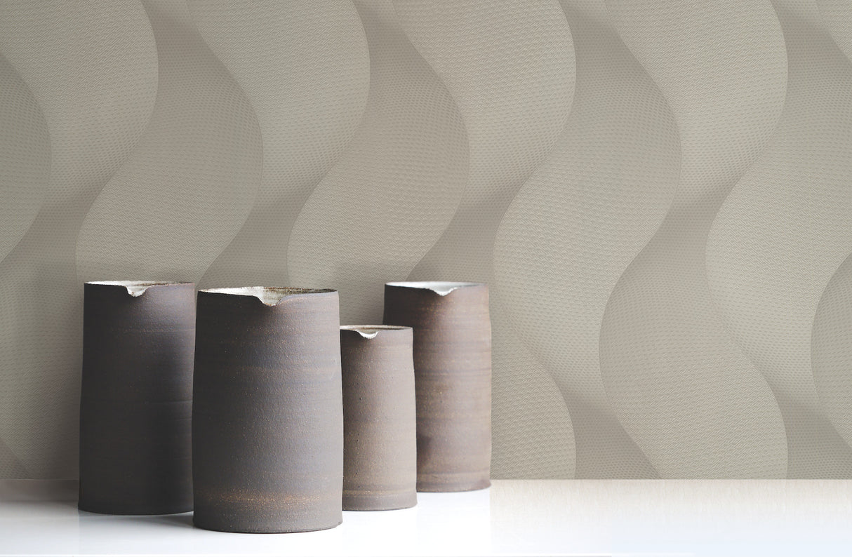 York 83645 Genie Grey Metallic Wallpaper