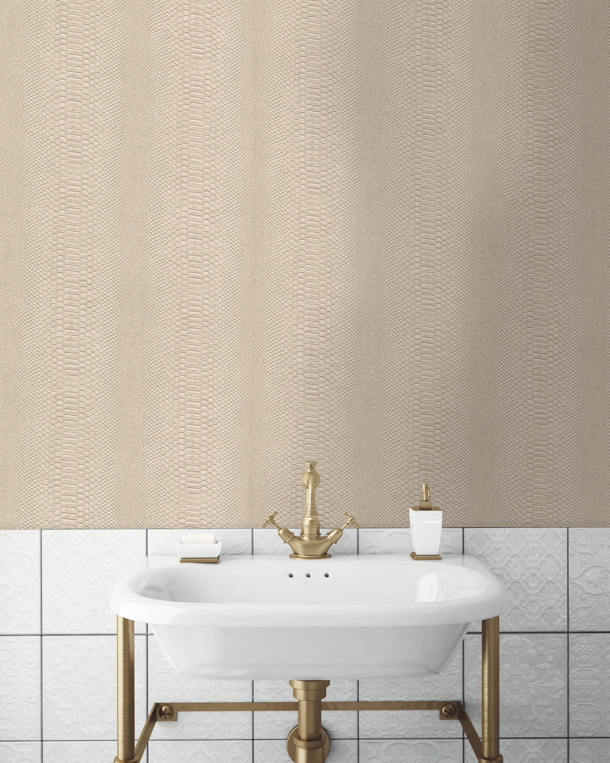 York 83646 Cobra Beige Wallpaper