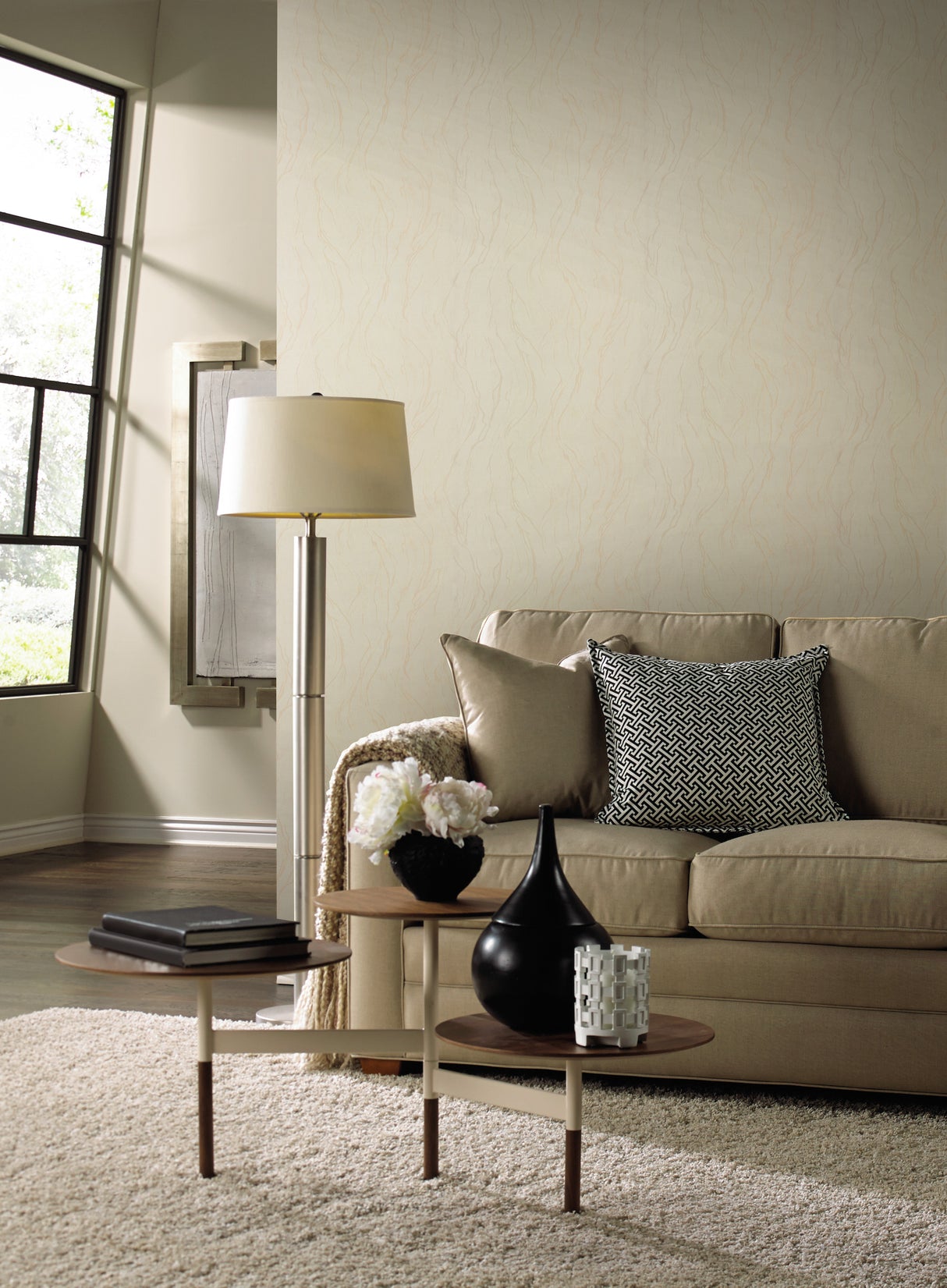 York 83654 Upstream Cream Wallpaper