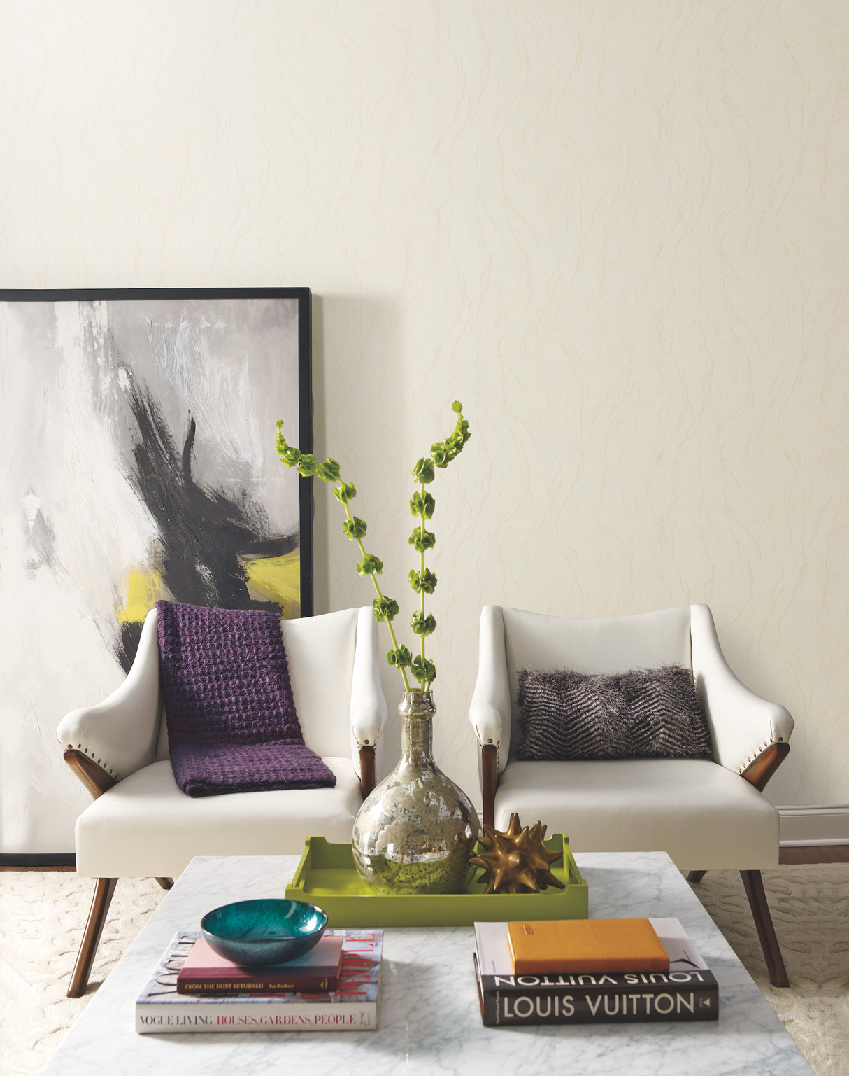 York 83654 Upstream Cream Wallpaper