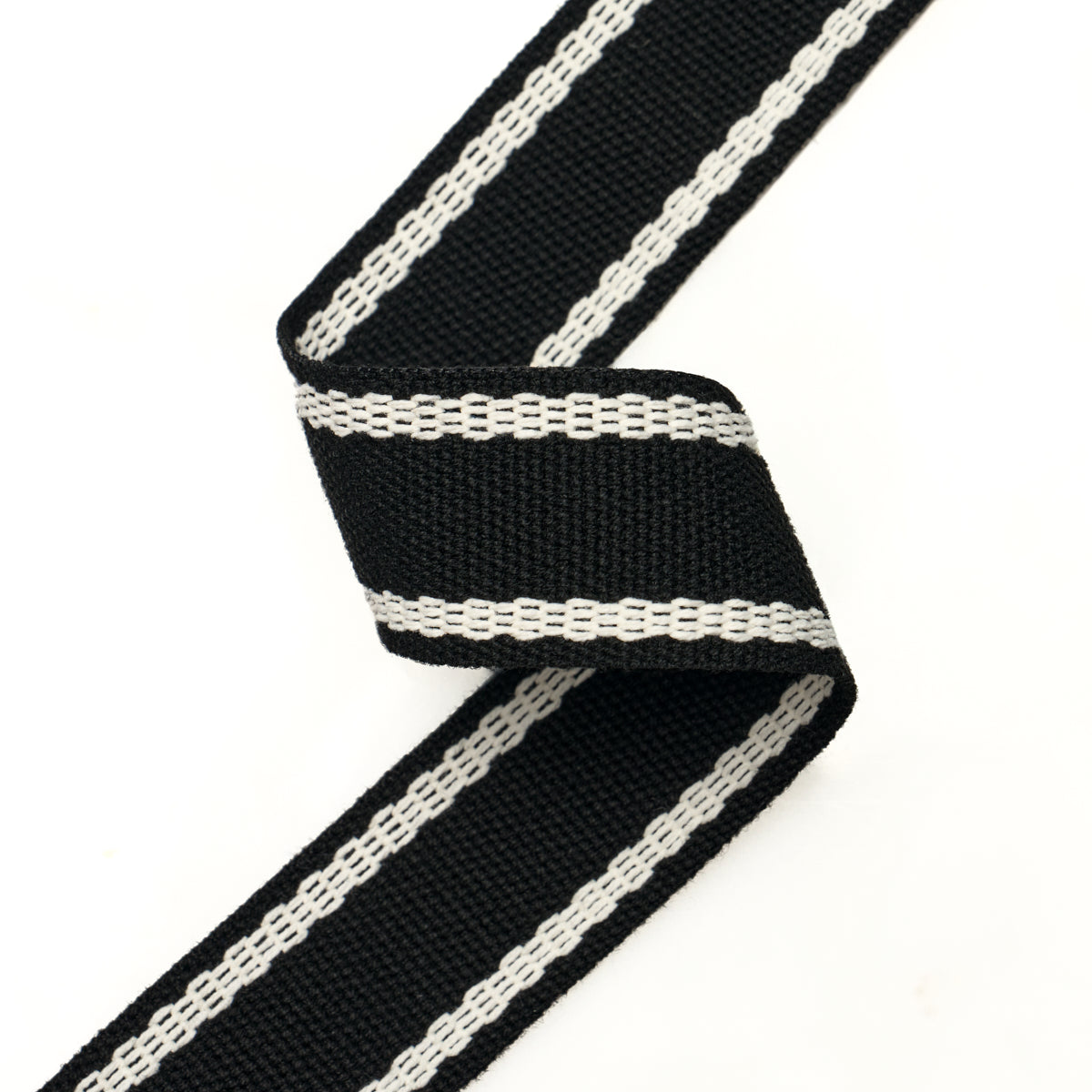 Schumacher 83674 SULLIVAN TAPE NARROW INDOOR/OUTDOOR in BLAC