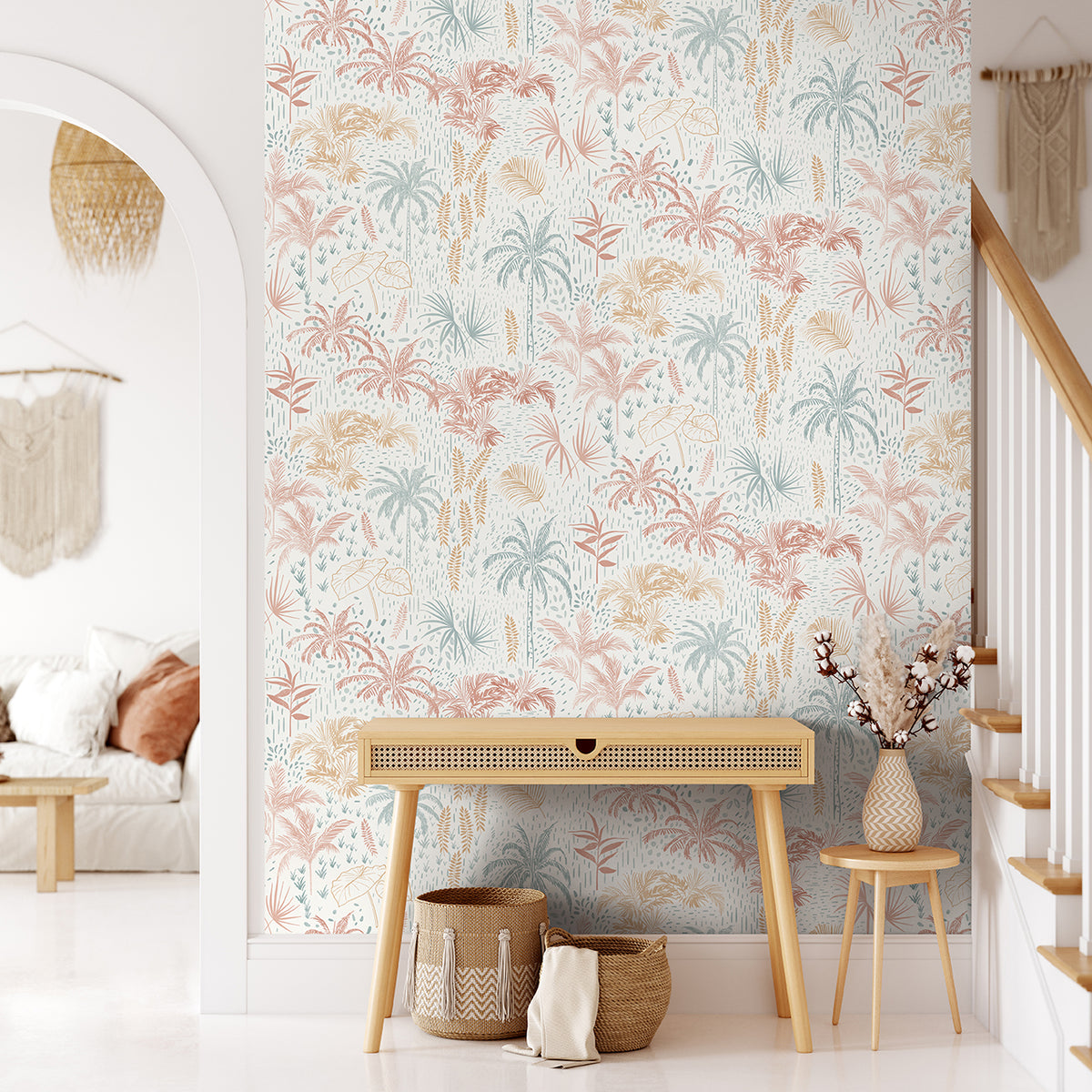Veer Decor Etched Tropic Orange Peel and Stick Wallpaper 837
