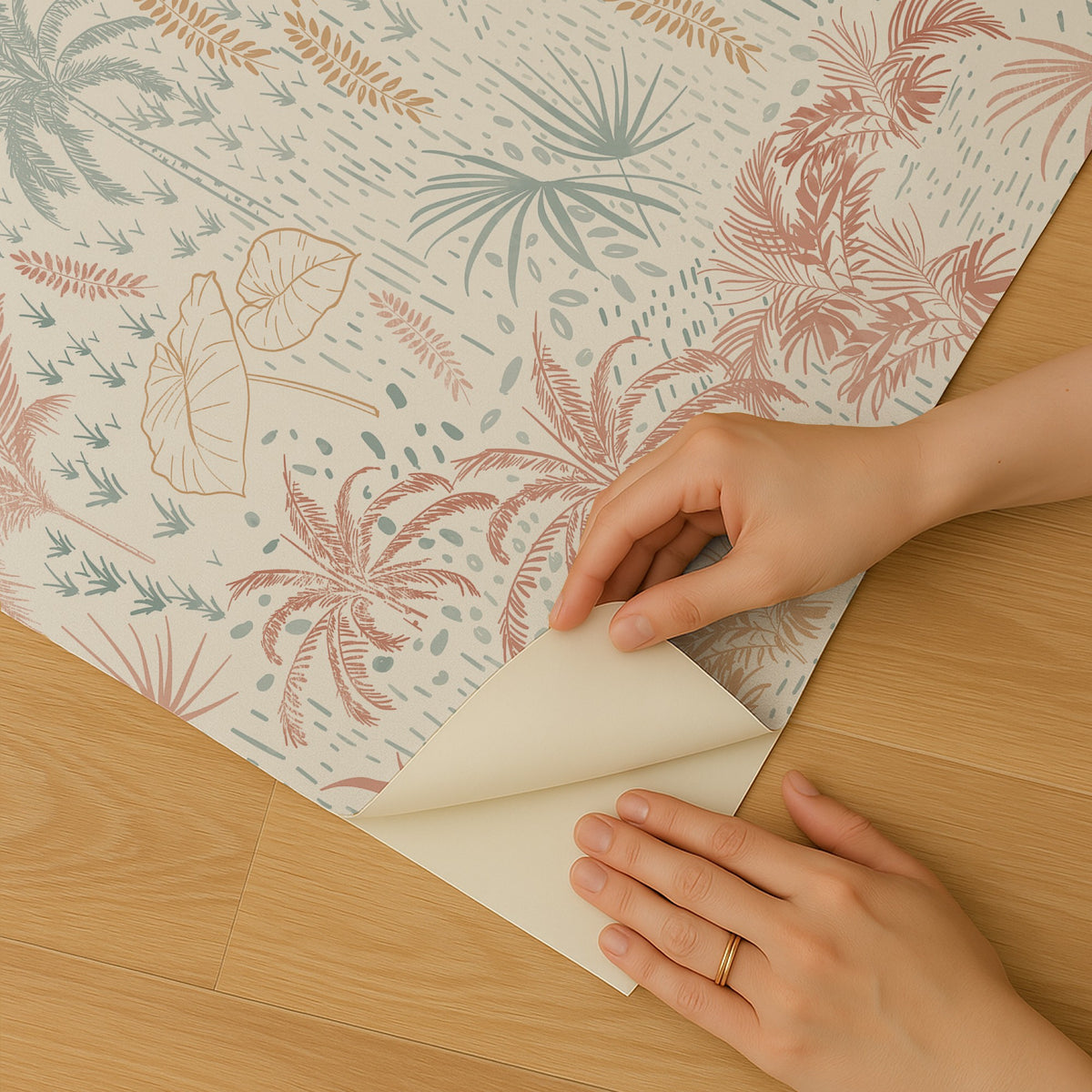 Veer Decor Etched Tropic Orange Peel and Stick Wallpaper 837