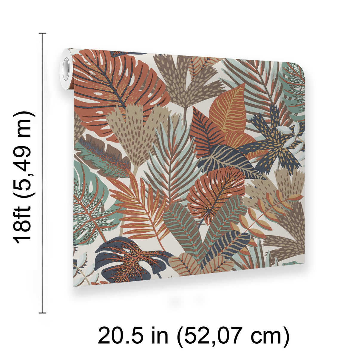 Veer Decor Jungle Canopy Cream Peel & Stick Wallpaper 8375-A