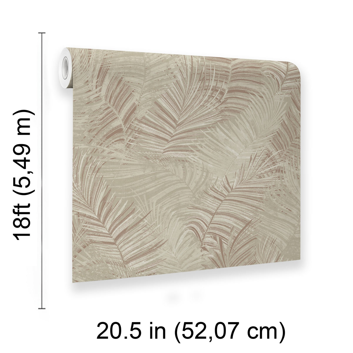 Veer Decor Palm Haven Terracotta Peel & Stick Wallpaper 8375