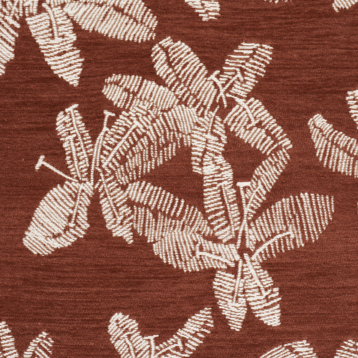 Schumacher 83810 HIBISCUS in TEAK Fabric - CAROLINE Z HURLEY