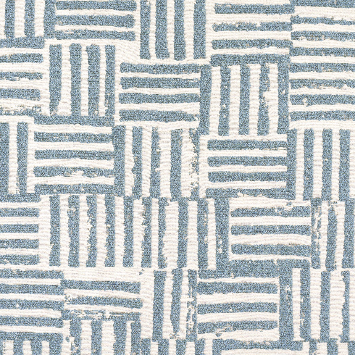Schumacher 83822 PATCHWORK in OCEAN Fabric - CAROLINE Z HURL