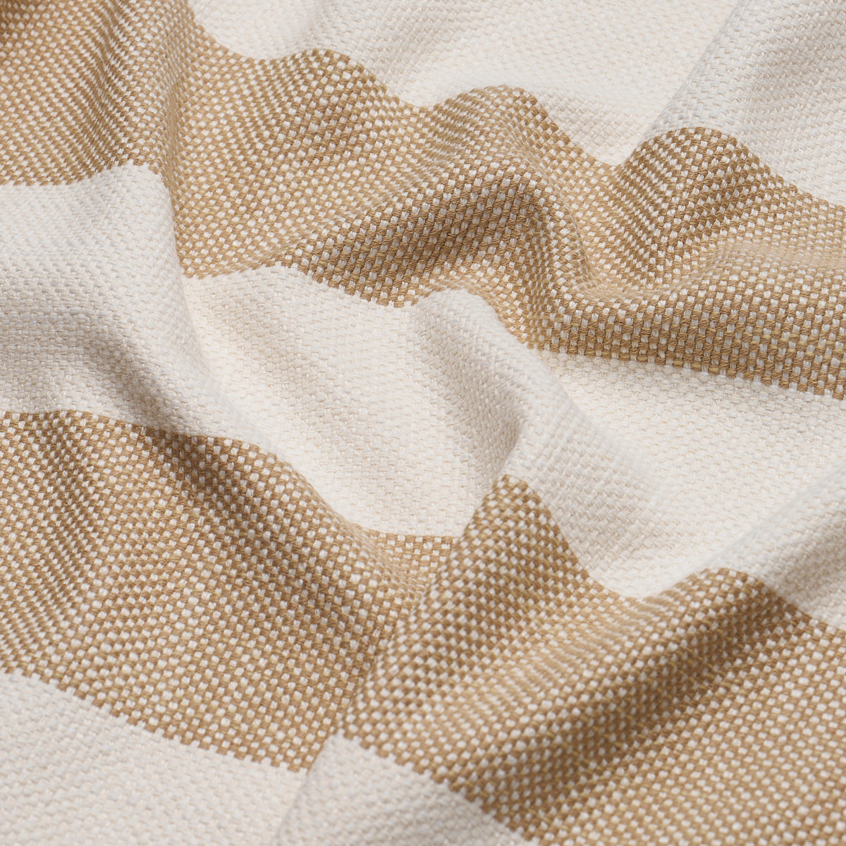 Schumacher 83831 DESERT WIDE STRIPE in SAND Fabric - CAROLIN