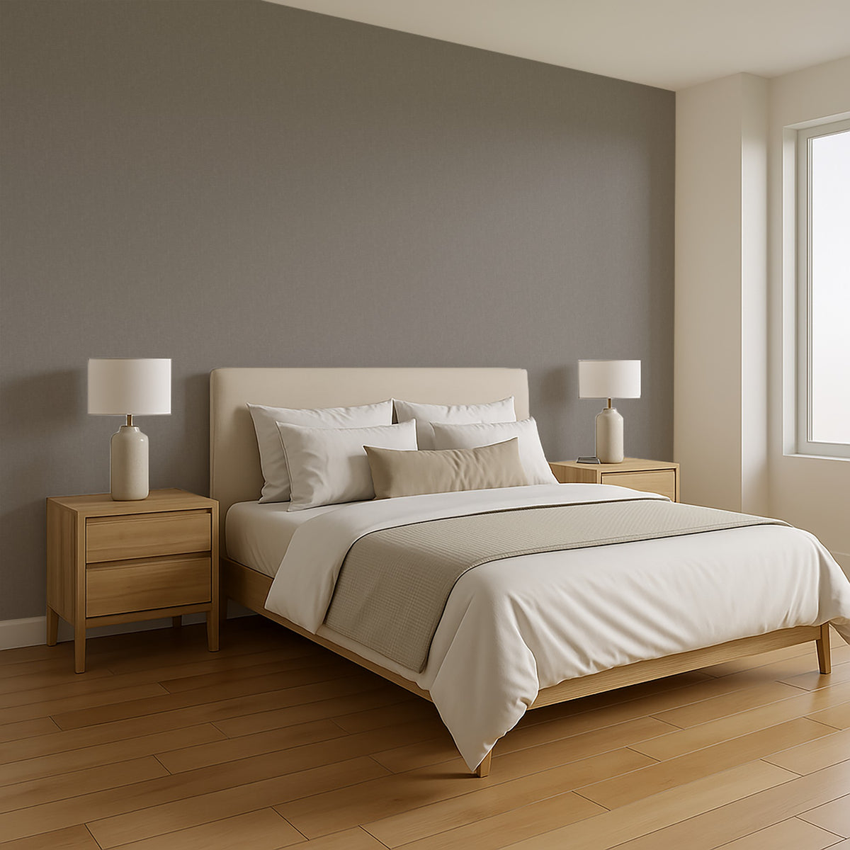 Veer Decor Textured Thread Brown Wallpaper 8385-AB3