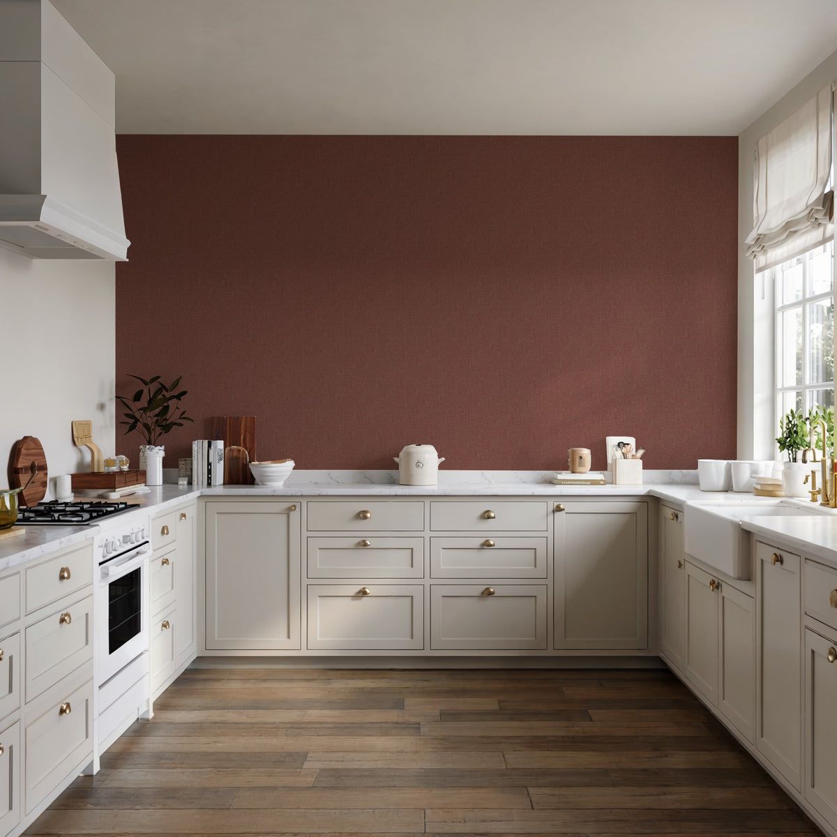Veer Decor Textured Thread Red Wallpaper 8385-AB5