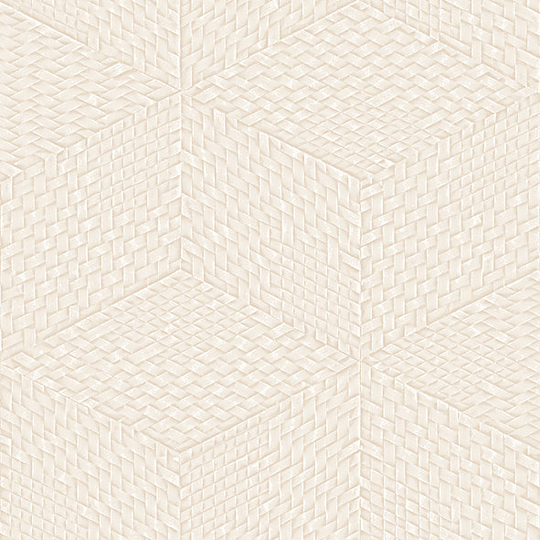 Veer Decor Wicker Cube Beige Wallpaper 8385-AE2