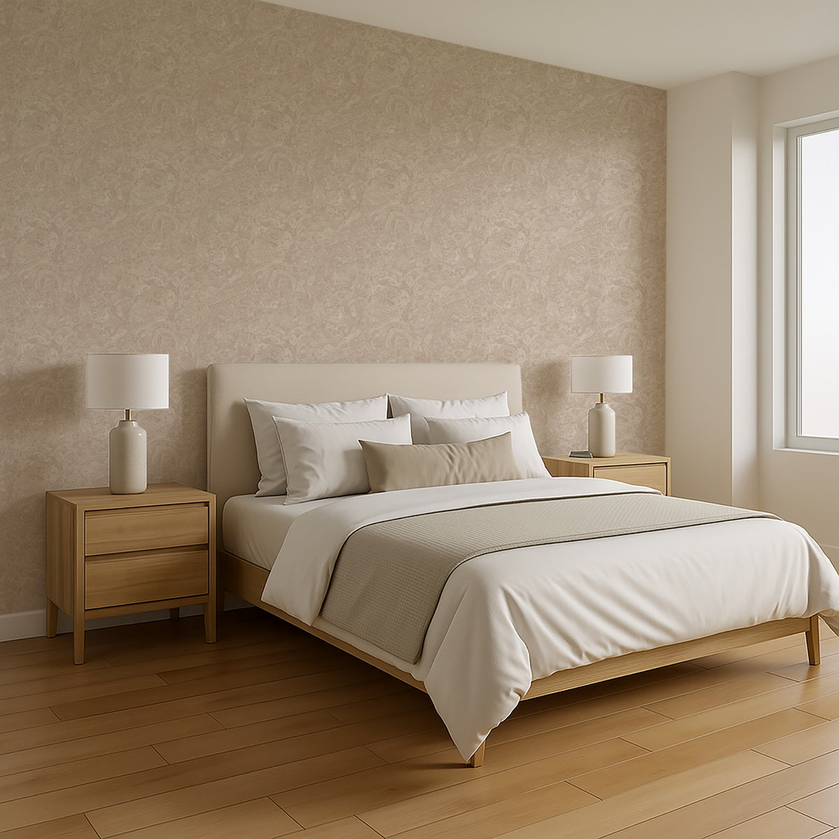Veer Decor Marble Cloud Beige Wallpaper 8385-AH3