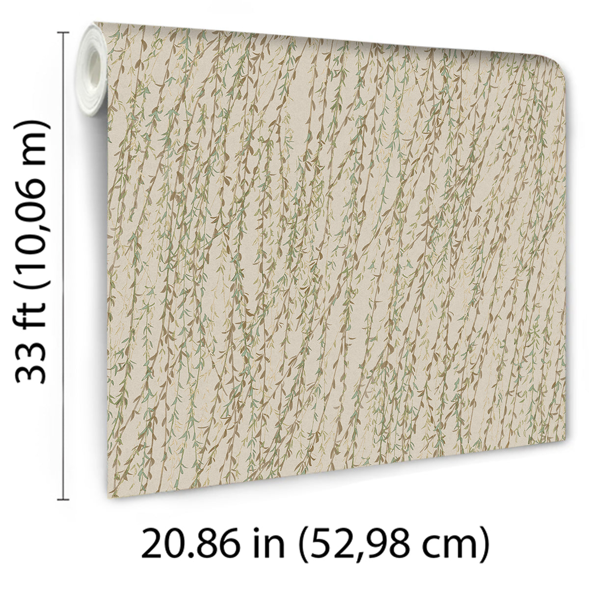 Veer Decor Willow Streamside Sage Wallpaper 8386-AB2