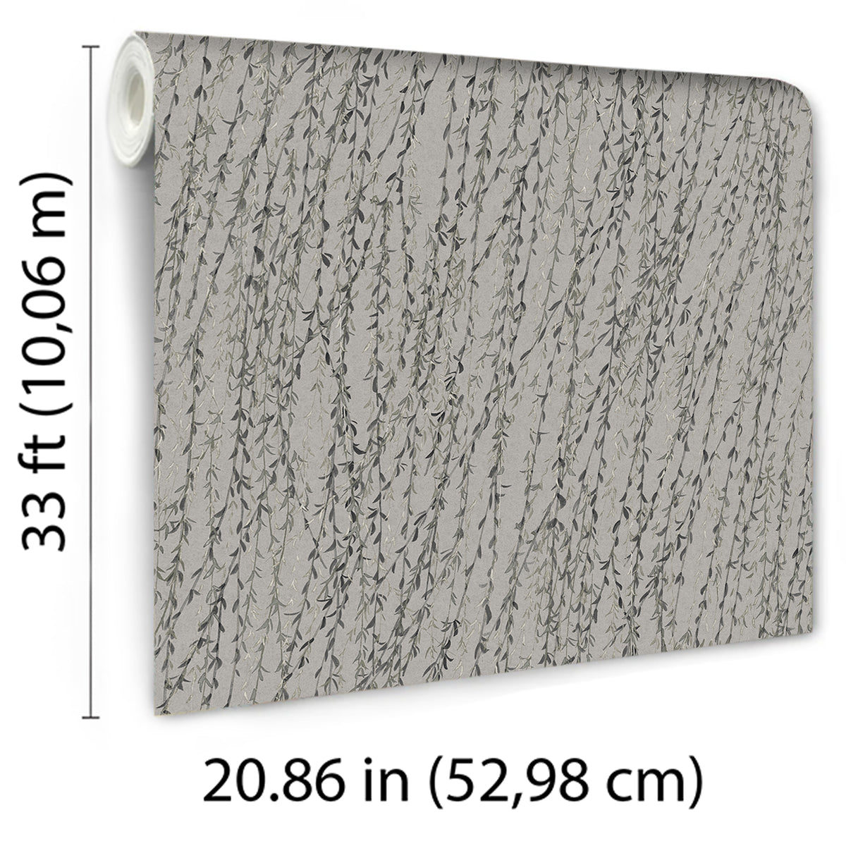 Veer Decor Willow Streamside Grey Wallpaper 8386-AB5