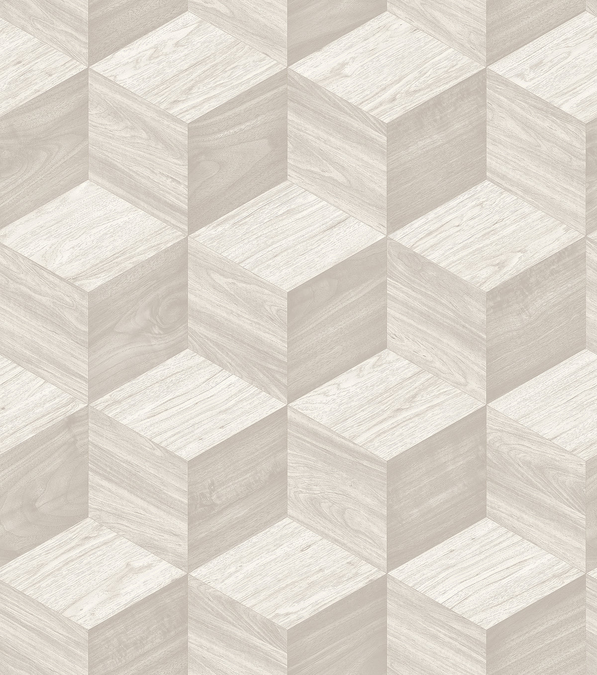 Veer Decor Woodgrain Grid White Wallpaper 8388-AI1