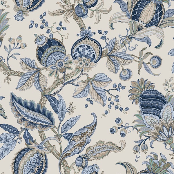 Galerie 84040 Blue Jacobino Edra - Eade's Wallpaper