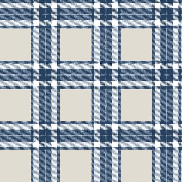 Galerie 84058 Blue Tartan - Eade's Wallpaper