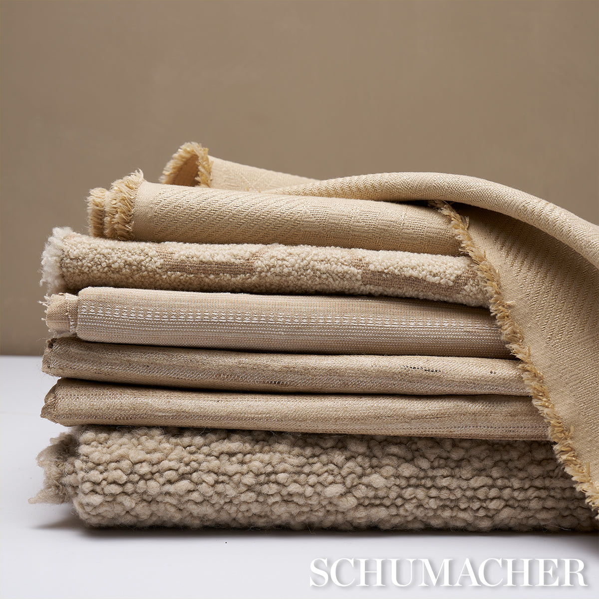 Schumacher 84071 AMIR HANDWOVEN SILK CASEMENT in NATURAL Fab