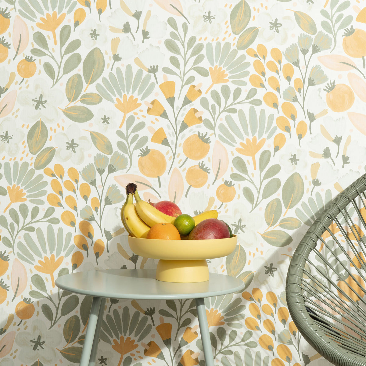 Veer Decor Poetic Garden Green Wallpaper 8411-VRTR-AB2