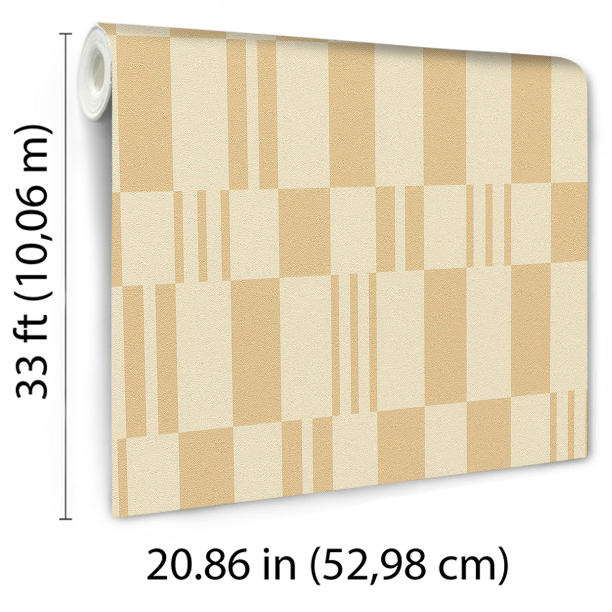 Veer Decor Sun Geo Stripe Orange Wallpaper 8411-VRTR-AD2