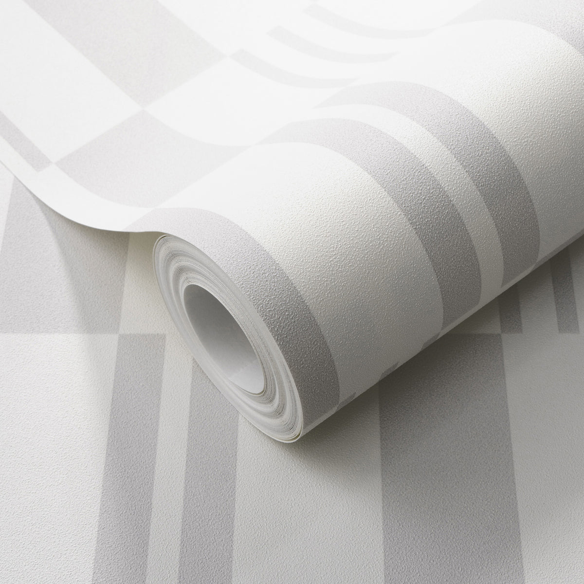 Veer Decor Sun Geo Stripe Grey Wallpaper 8411-VRTR-AD3