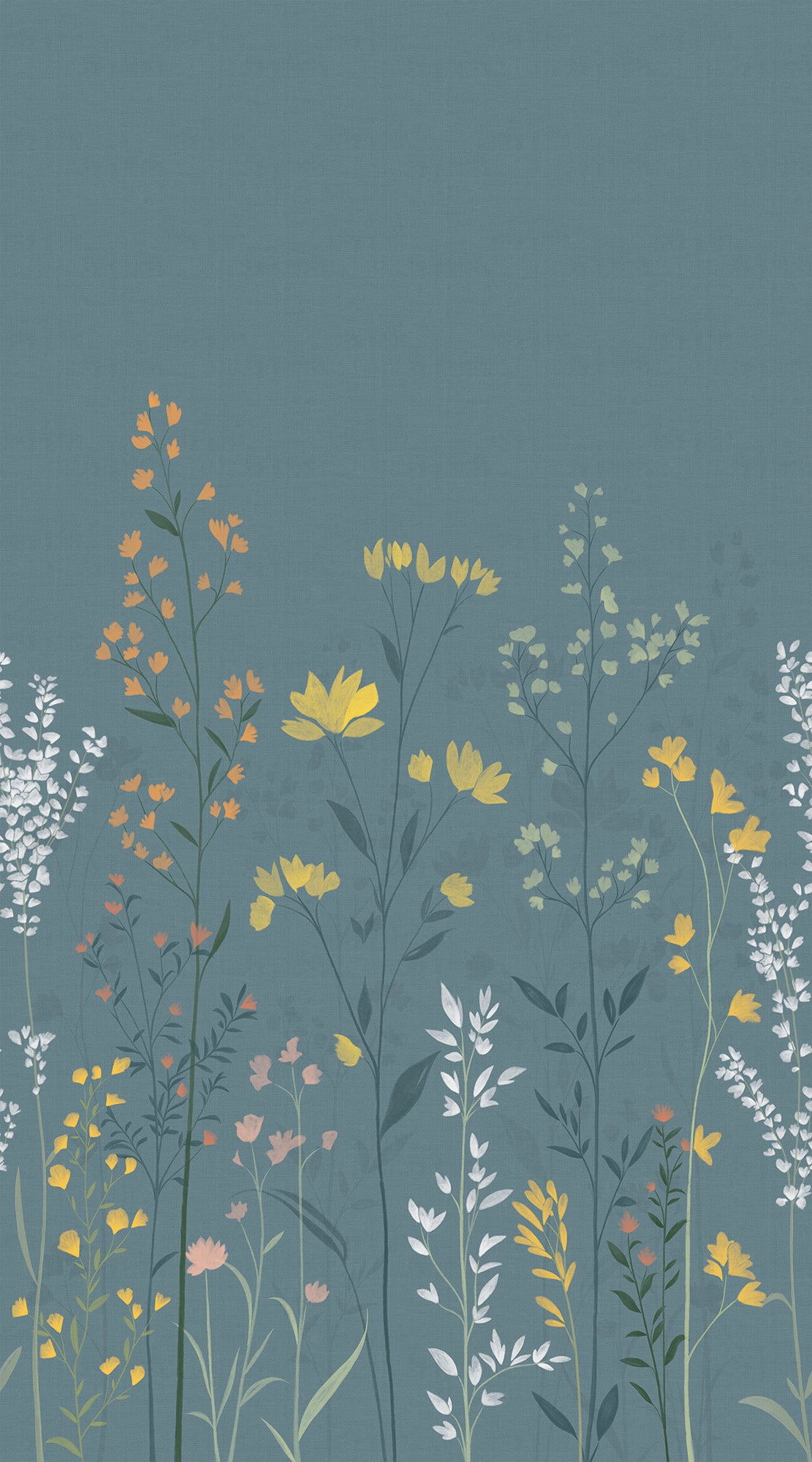 Veer Decor Meadow Rise Grey Wall Mural 8411-VRTR-AH-2