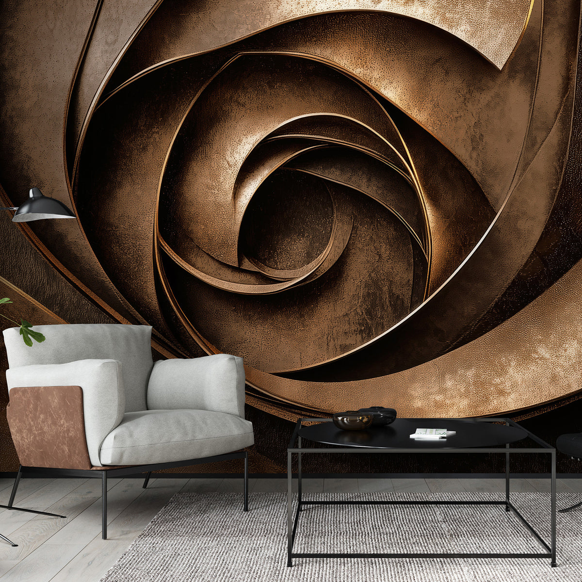 Veer Decor Core of Quiet Bronze Wall Mural 8412-VRAED-AP